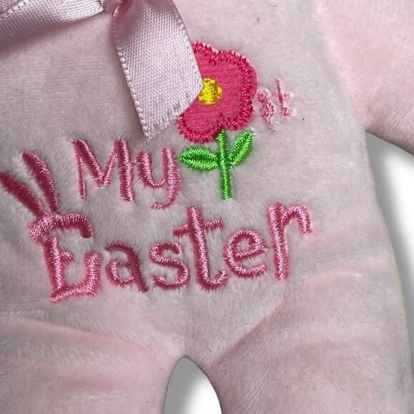 My First Easter Plush Bunny Rabbit Rattle MTY International Stuffed Animal 10" - Picture 7 of 14